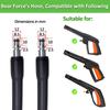 Pressure Washer Replacement Hose Soft Flexible 1/4" *10m/ 32ft 200Bar/ 2900PSI, Extension Hose, for some of Black & Decker/ AR/ MAC ALLISTER