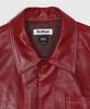 86D Stitch Leather Jacket - Red