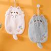 Милый Мультяшный Тануки Подвесное Полотенце Коралловый Бархат Не Теряет Волосы Плотная Ткань Кухня Ванная Впитывающие Полотенца Чайник