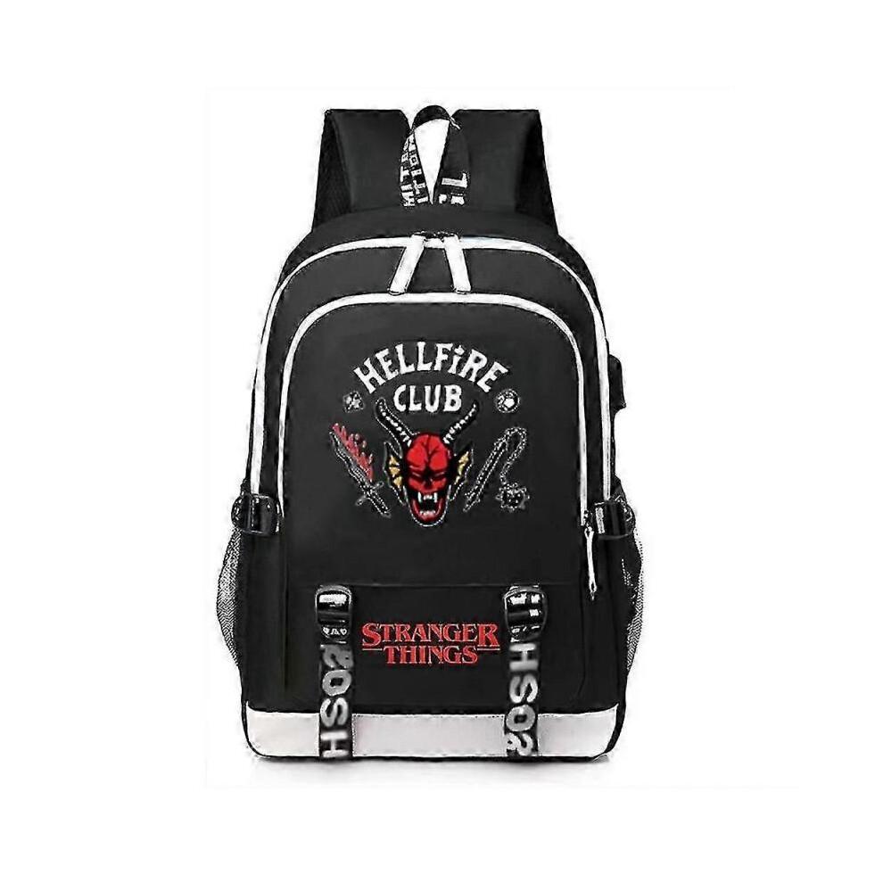 Stranger Things Laptop Backpack Waterproof Large Rucksack Men Women Travel School Bag with Usb Charging Port
