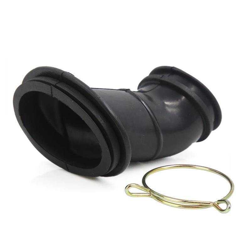 X Autohaux Motorcycle Spare Parts Black Rubber Air Filter Connector Adapter Fits for CG125
