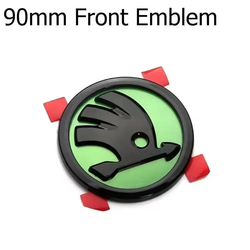 46/80/90mm Car Front Trunk Badge Steering Wheel Sticker for Skoda Logo Rapid Octavia Fabia Yeti Superb 2 3 Kodiaq Karoq NG1