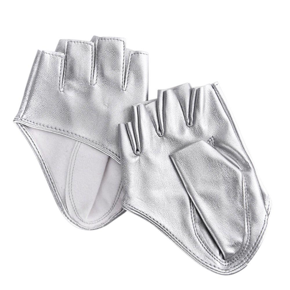 Men Performance Mittens Five Finger Gloves PU Leather Gloves Cosplay Mittens Ladys Driving Dress