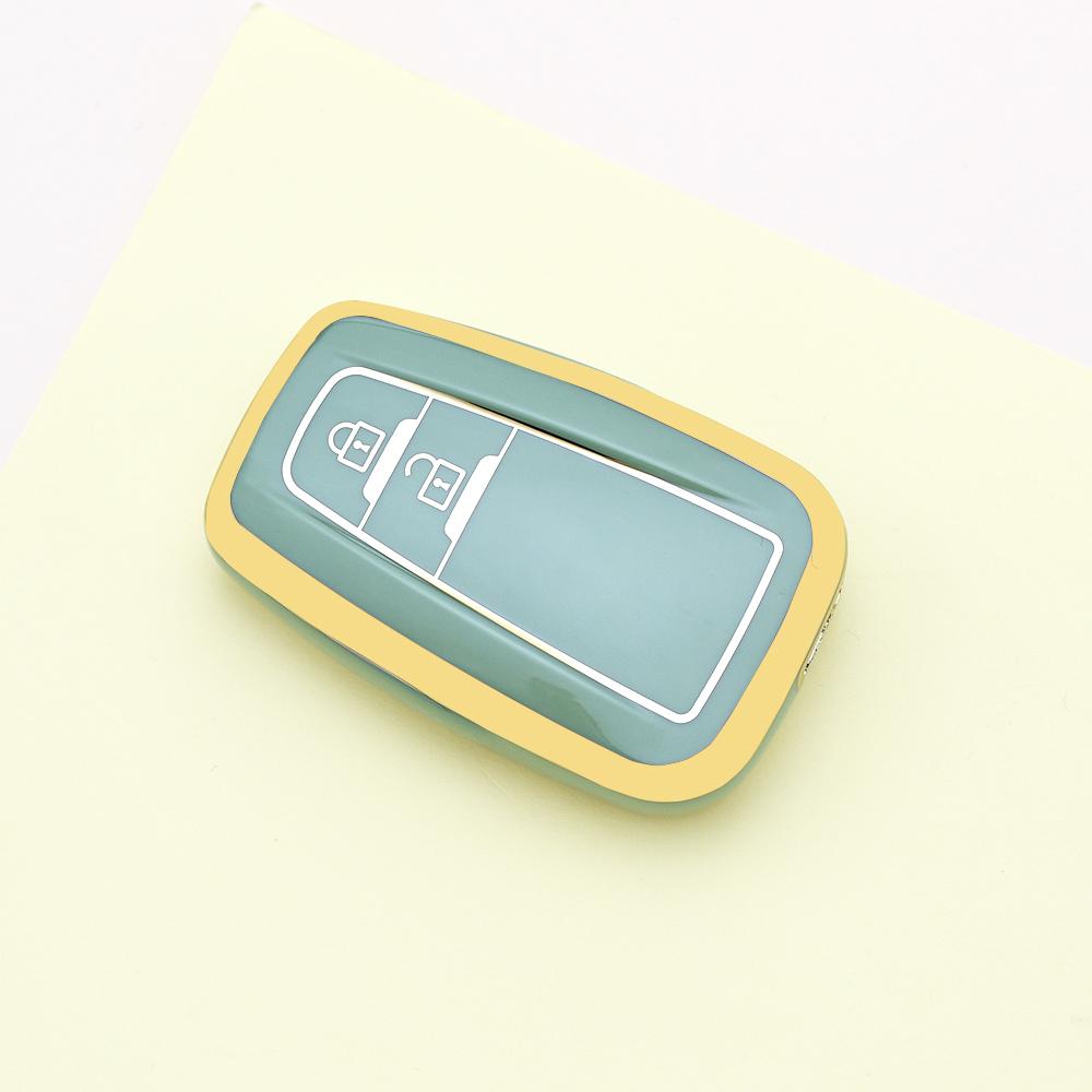 Tpu Auto Shell Fob Car Key Case Cover Keychain Accessories For Toyota Prius Camry Corolla Chr C-Hr Rav4 Land Cruiser Prado