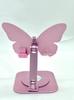 Rotating Cartoon Girl Phone Holder - Pink Butterfly Ornament & Tablet Stand