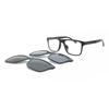 Ea4115f Asian Fit With Clip On 58011w Men Eyeglasses