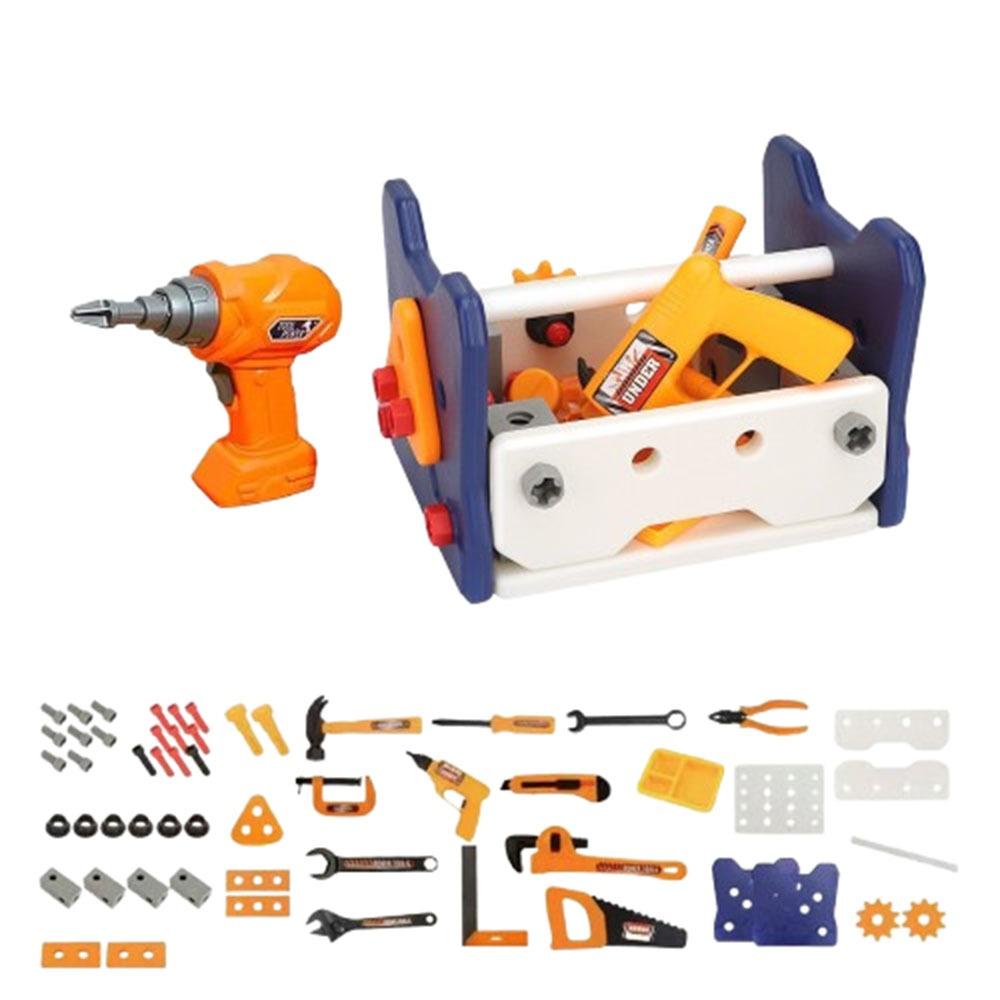 40/56/58Pcs with Screwdrivers Pretend Tools Kit Play Screw Repair Toolbox  for Boys Girls