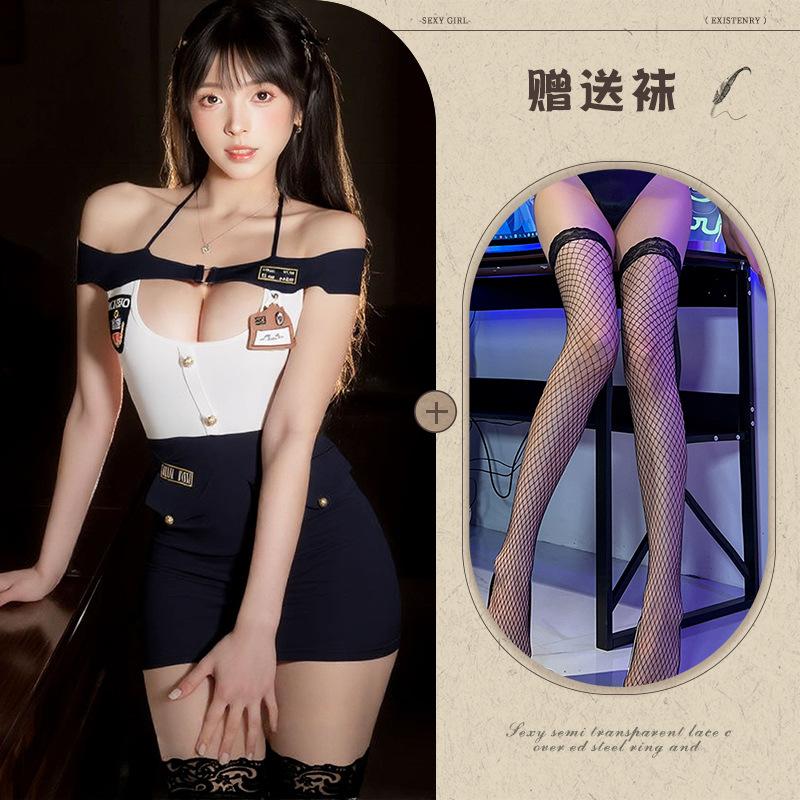 Pure lust lingerie queen suit tight cosplay sexy policewoman cos royal sister uniform