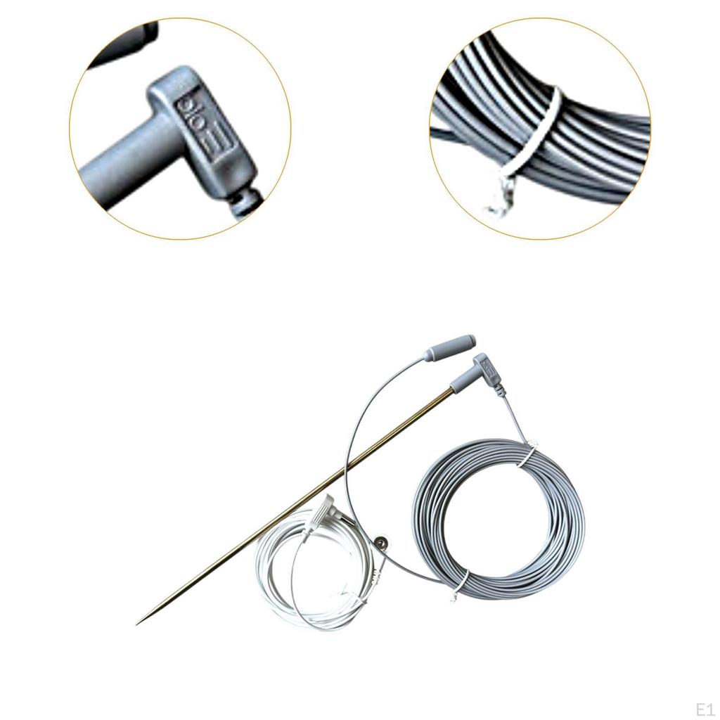 Заземляющий стержень с 40-футовым заземляющим кабелем с гнездом, простой в использовании, универсальный портативный комплект аксессуаров