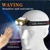 1200MAH Dual Beam Hat Clip Cap Light Mini LED Headlamp Sensor Headlight USB Rechargeable Adjustable Angle Camping Headlamp Work Lights