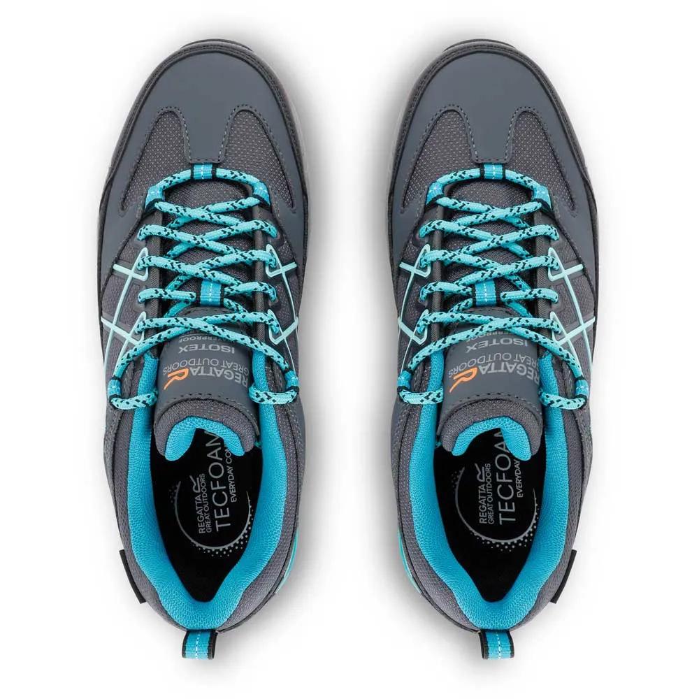 Regatta Samaras III hiking shoes waterproof Seal Grey/Turquoise