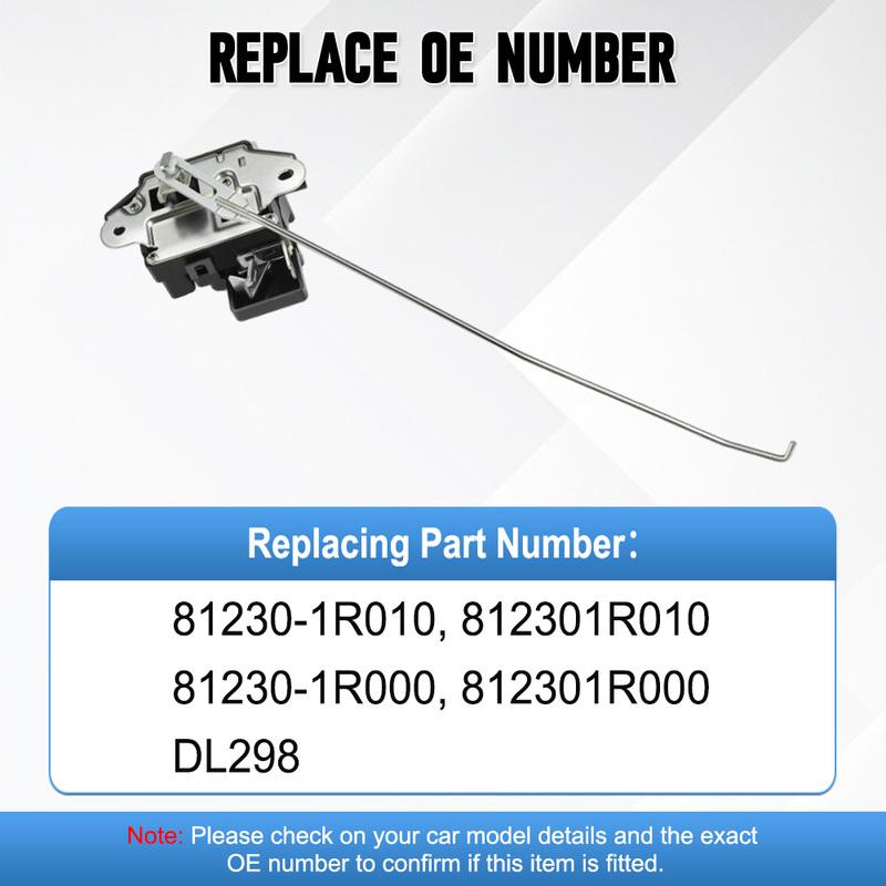 Car Rear Tailgate Trunk Latch Actuator Lock for Hyundai Accent Solaris Verna 2012 2013 2014 2015 2016 2017 81230-1R010 3 P