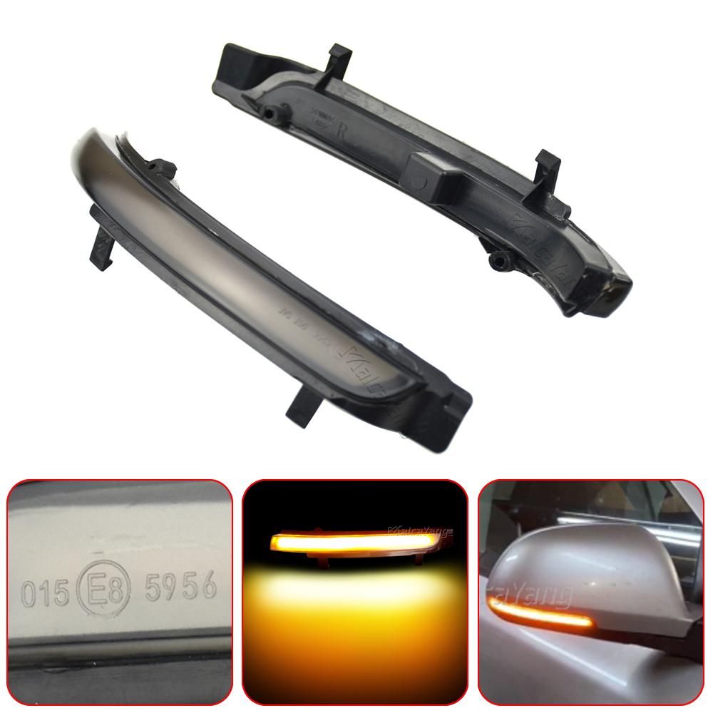 Светодиодный динамический указатель поворота, индикатор бокового зеркала, мигалка, последовательная лампа для Skoda Octavia MK2 1Z 09-13 Superb B6 3T 08-14