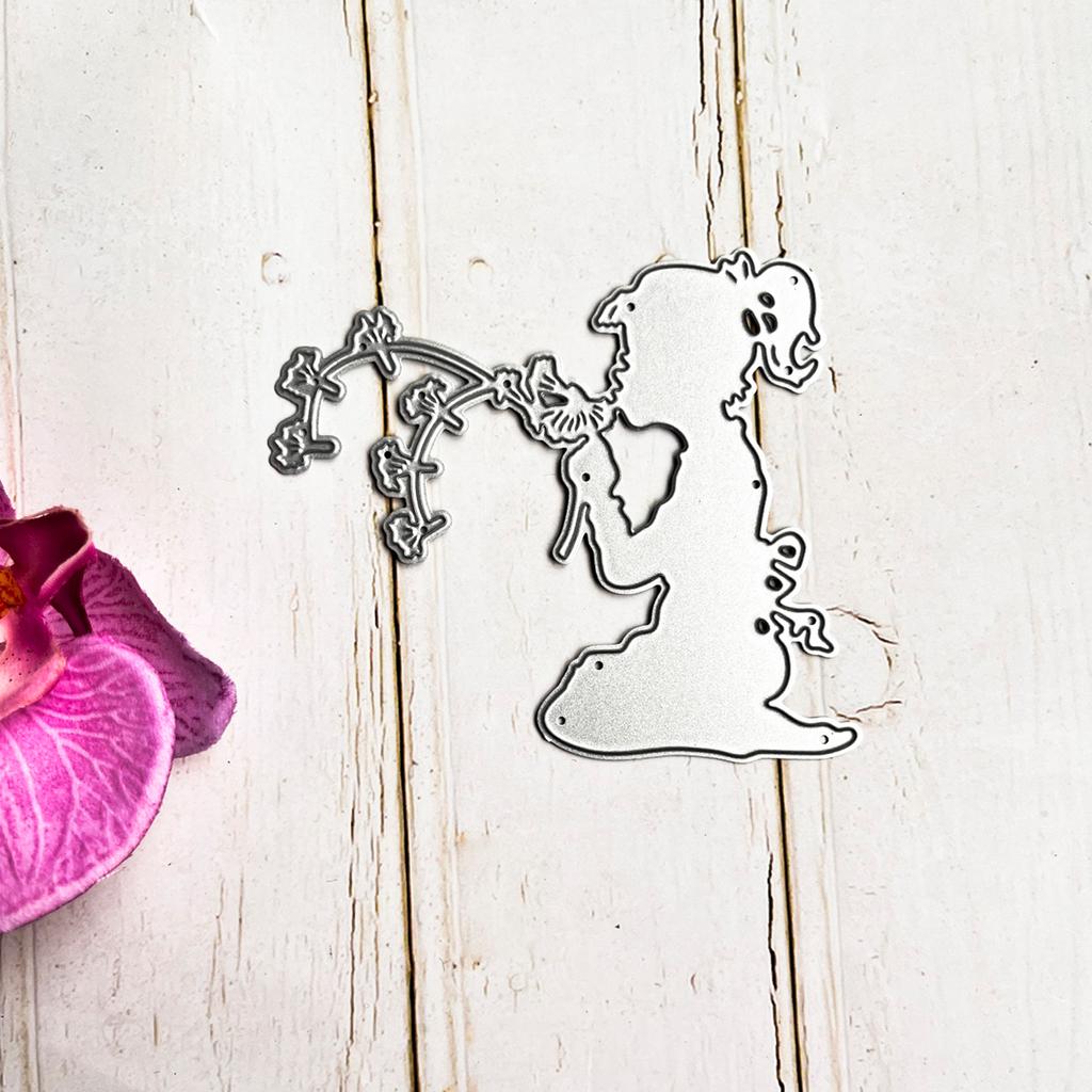 Little Girl Metal Cutting Dies Fairy Die Cuts for DIY Embossing Scrapbooking Template Molds Photo Card Making Decoration