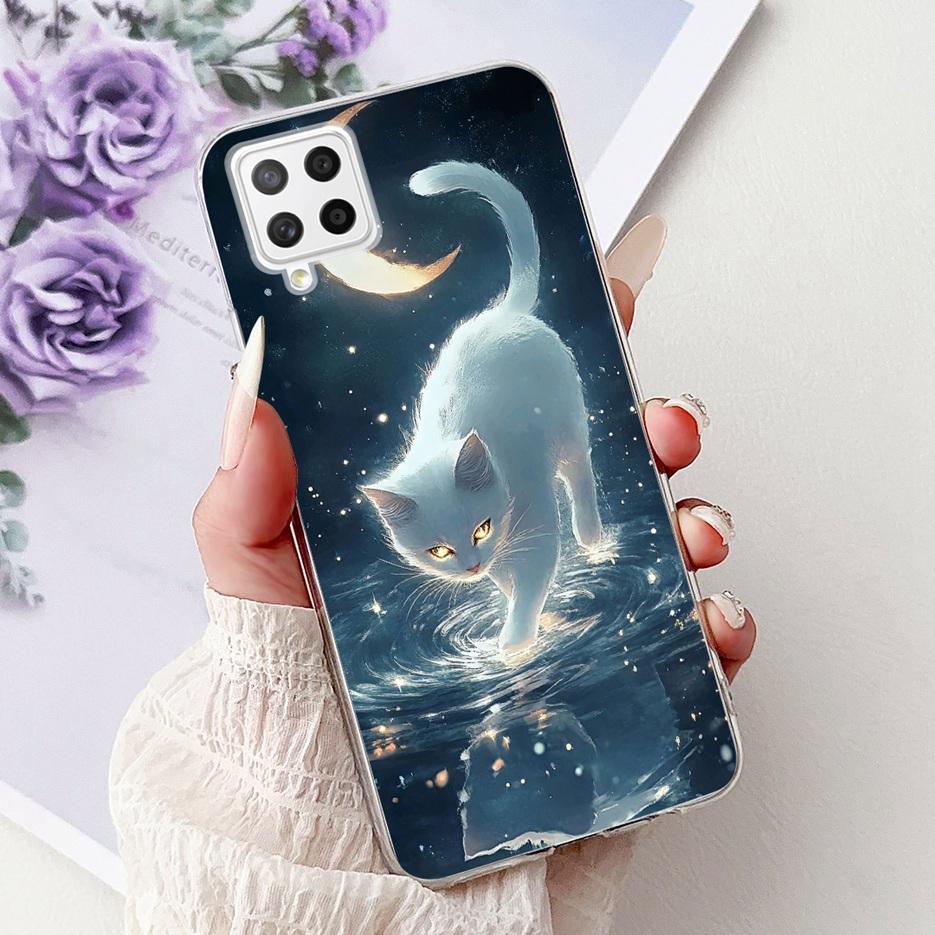 Чехол для Samsung Galaxy A22 4G Цветы Расписной Чехол Мягкий Тонкий Чехол для Телефона Для Samsung A22 A 22 Galaxy A42 5G Чехлы Сумки