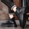 Модные повседневные кожаные мужские ботинки Модный ретро-стиль для отдыха, бизнеса, вечеринок, прогулок на улице, на толстой подошве, офисная обувь
