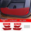 Для Kia Sportage K2 K3 K4 KX3 K5 KX5 KX7 Автомобильные Внутренние Накладки на Дверь Против Загрязнения Узором под Углеродное Волокно Наклейки Защитные Аксессуары