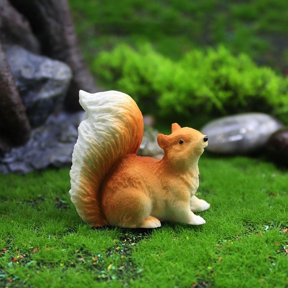 Реалистичная статуя белки, украшение для сада, фигурки белок, изысканная имитация белки