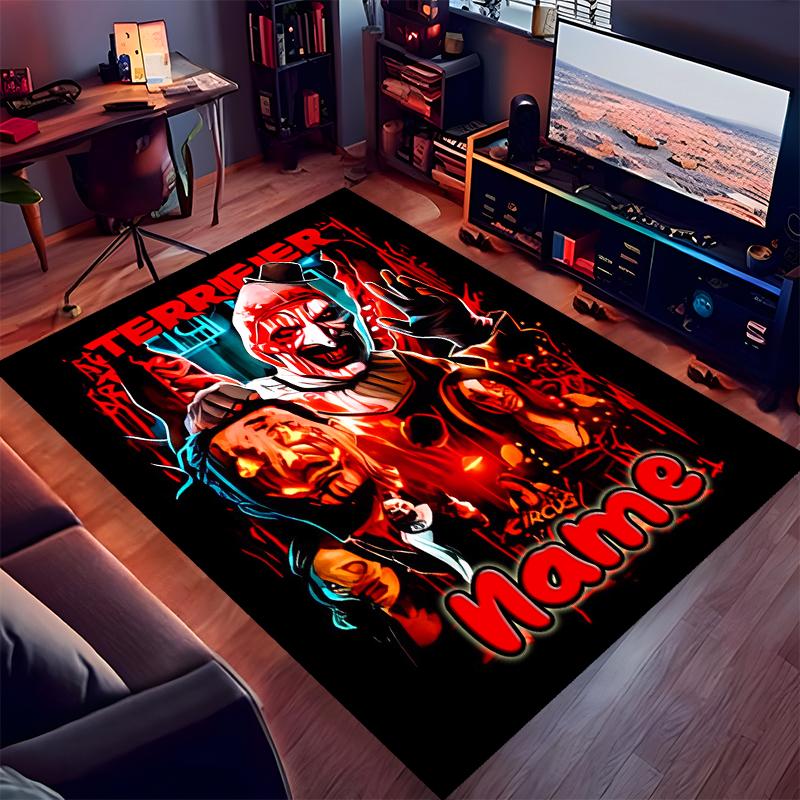 Custom personalization Terrifier Print Area Rug - Soft, Washable Non-Slip Indoor Mat,Living Room,Home&Office Decorative Rug