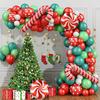 Christmas Decorative Balloon Set Christmas Eve Cane Aluminum Film Balloon Holiday Party Decorative Balloon