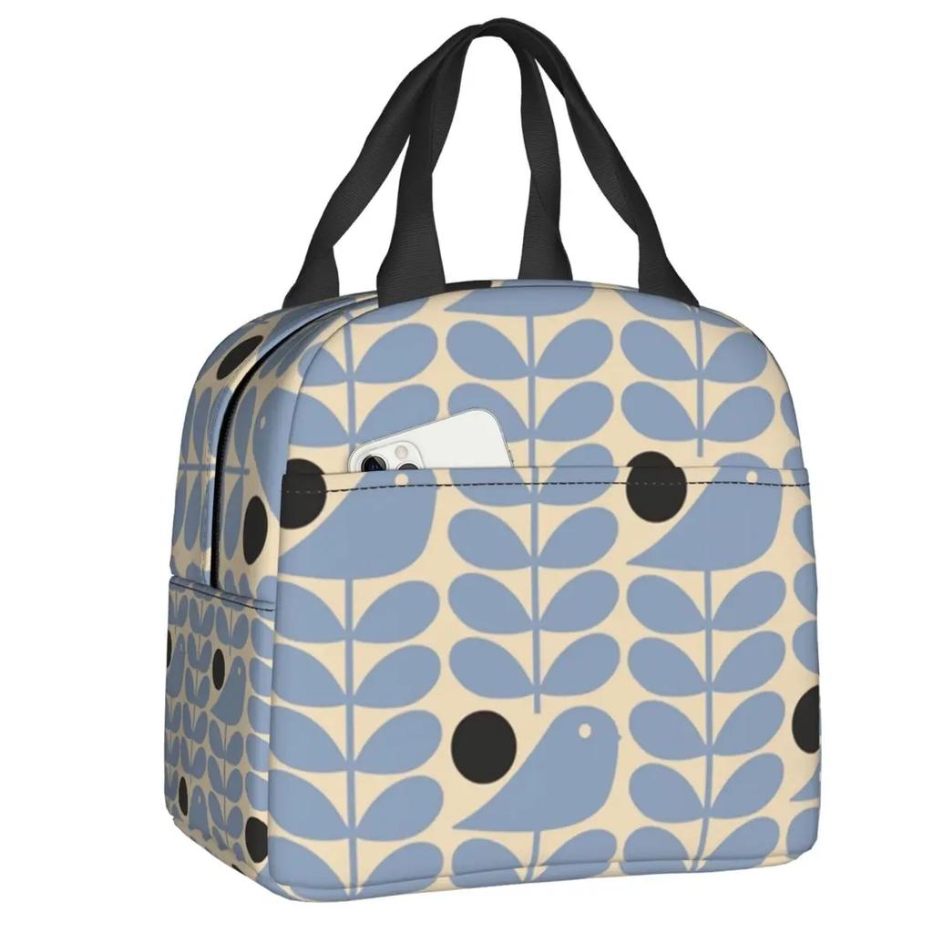 Orla Kiely Bubble Flowers Изолированная Сумка Для Обеда Для Женщин Герметичная Скандинавская Термосумка-холодильник Для Обеда Пляж Кемпинг Путешествия