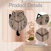 Clock Decorative Cute Acrylic Stylish Wall Ornament Silent for Dining Room Bedroom Kitchen