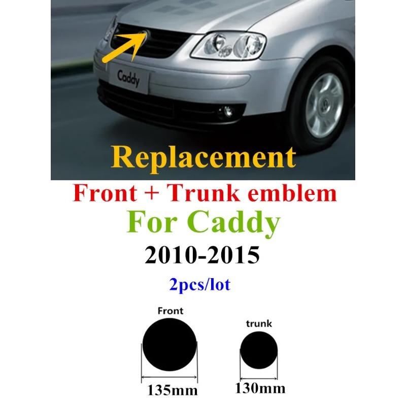 BGB1 GOLF 4 5 6 7 Горячее 2026 Для VW VOLKSWAGEN 2 шт. Замена Передняя и Задняя часть 135 мм Передний Эмблема +130 мм Задний Багажник для Caddy 2010