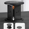 Pop Up Outlet  Automatic Hidden Power Strip with 15W Wireless Charger  4 AC Outlets Plug with 2.1A USB and PD 20W Type C Rapid Charge Stations