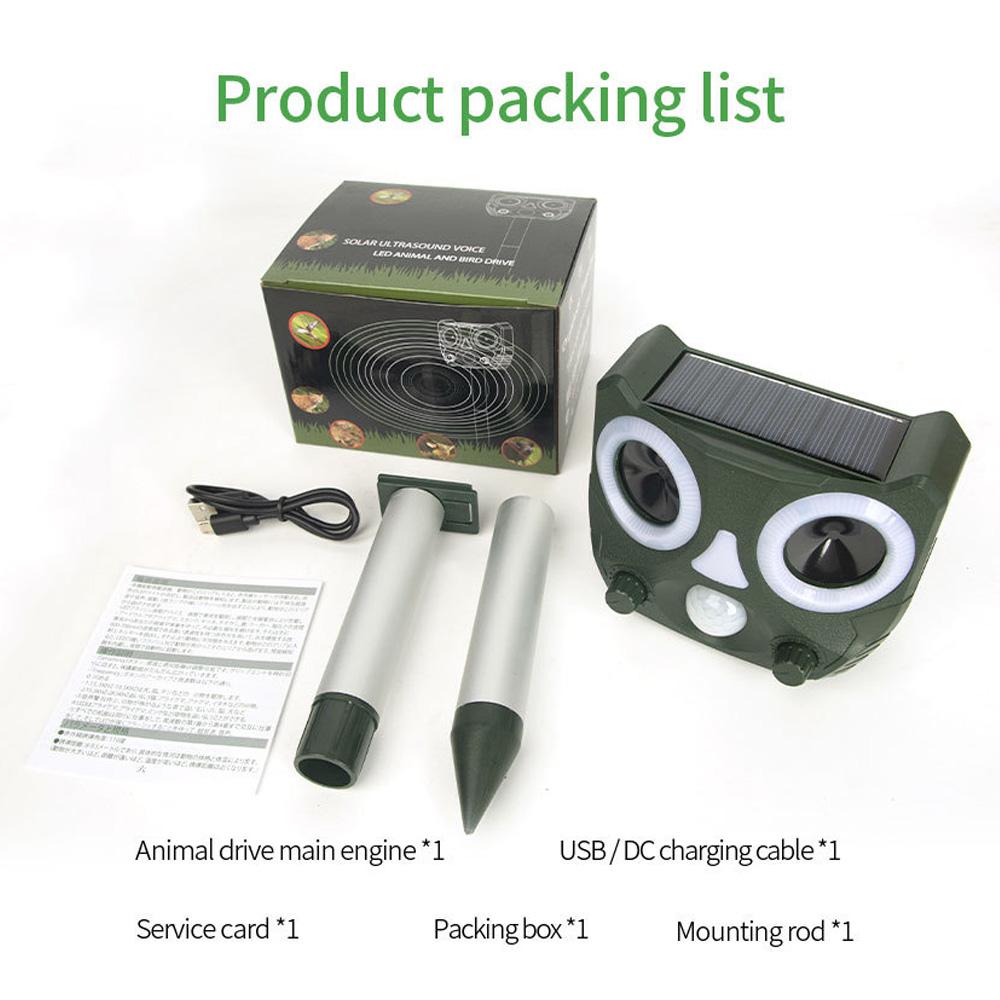 Отпугиватель животных Soar, ультразвуковое отпугивающее устройство для птиц, лисиц и кошек для сада, фермы, двора