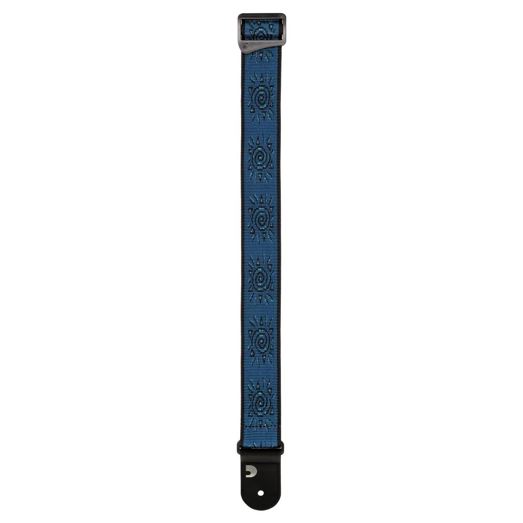 Vingate Strap Collection Blue Suns 50PW04 Guitar Strap D'Addario