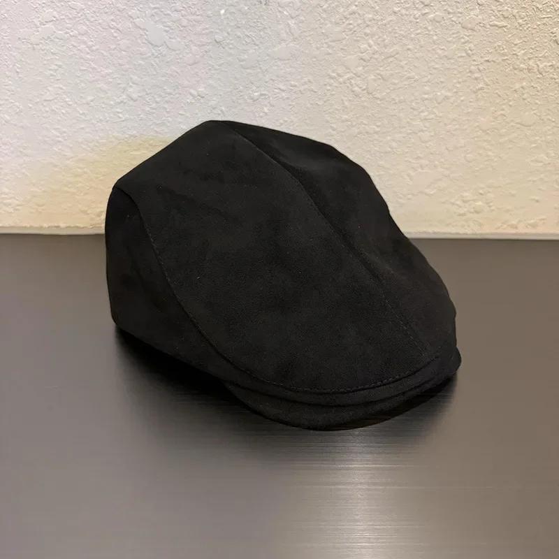 Color Solid Fashion Duckbill Hat With Breathable Suede Fabric For Casual Women