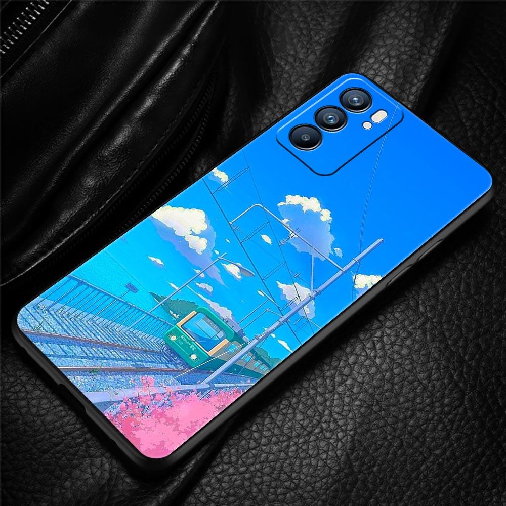 Чехол Cherry Traint Moun Fuji для Oppo Find X6 X5 A54 A53 A52 A9 2020 A15 A95 A17 A16 A76 A74 A57 Reno7 Reno6 Pro Plus 5G