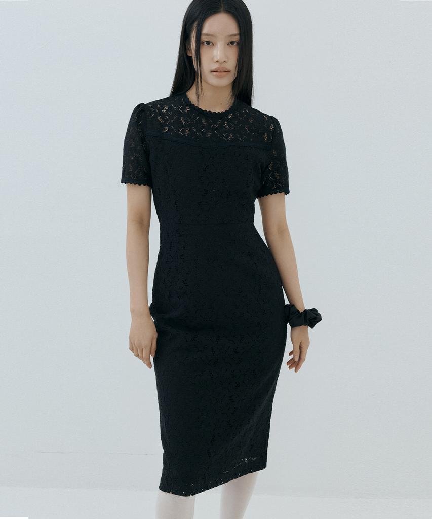Lucirju Roha Lace Dress (Black)