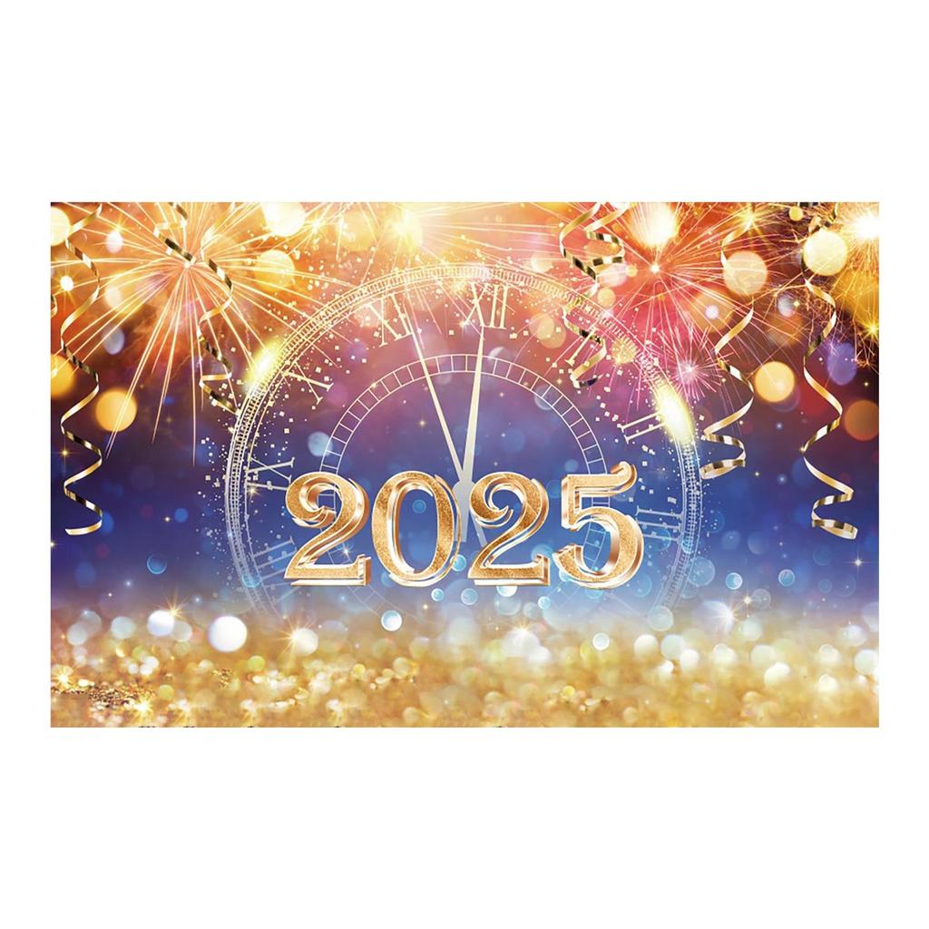 2025 Новый год Фон Ткань Фейерверк Атмосфера Фон Фото Реквизит Вечеринка Фото Украшения Фон Подвесная Ткань