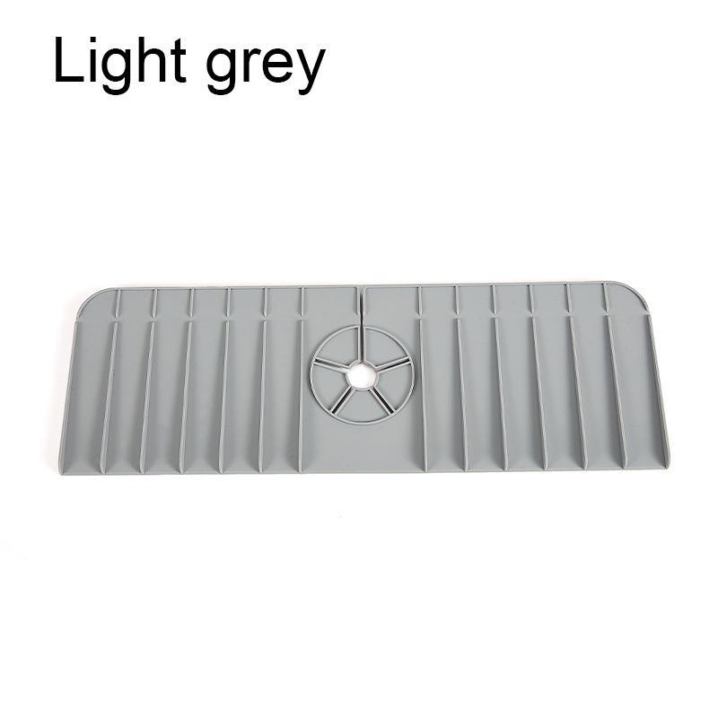 Силиконовый коврик для слива воды из-под крана, брызгозащищенный, водонепроницаемый, протектор основания кухонной/ванной раковины, прочный, нескользящий, термостойкий