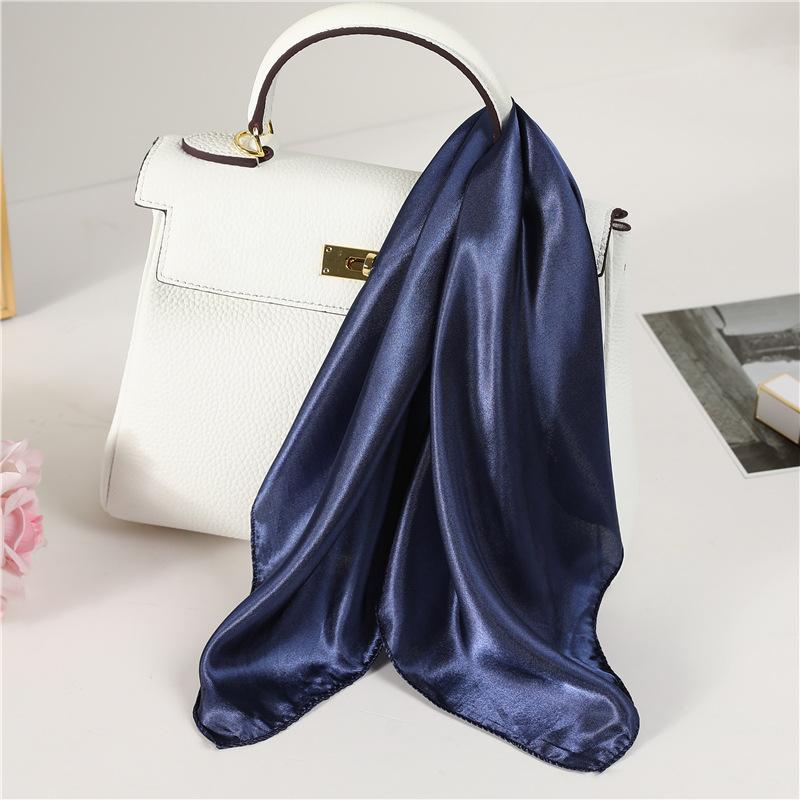50 * 50cm Spring And Autumn Silk Scarves Versatile Decoration Professional Small Square Scarves Neck Protection Binding Bag