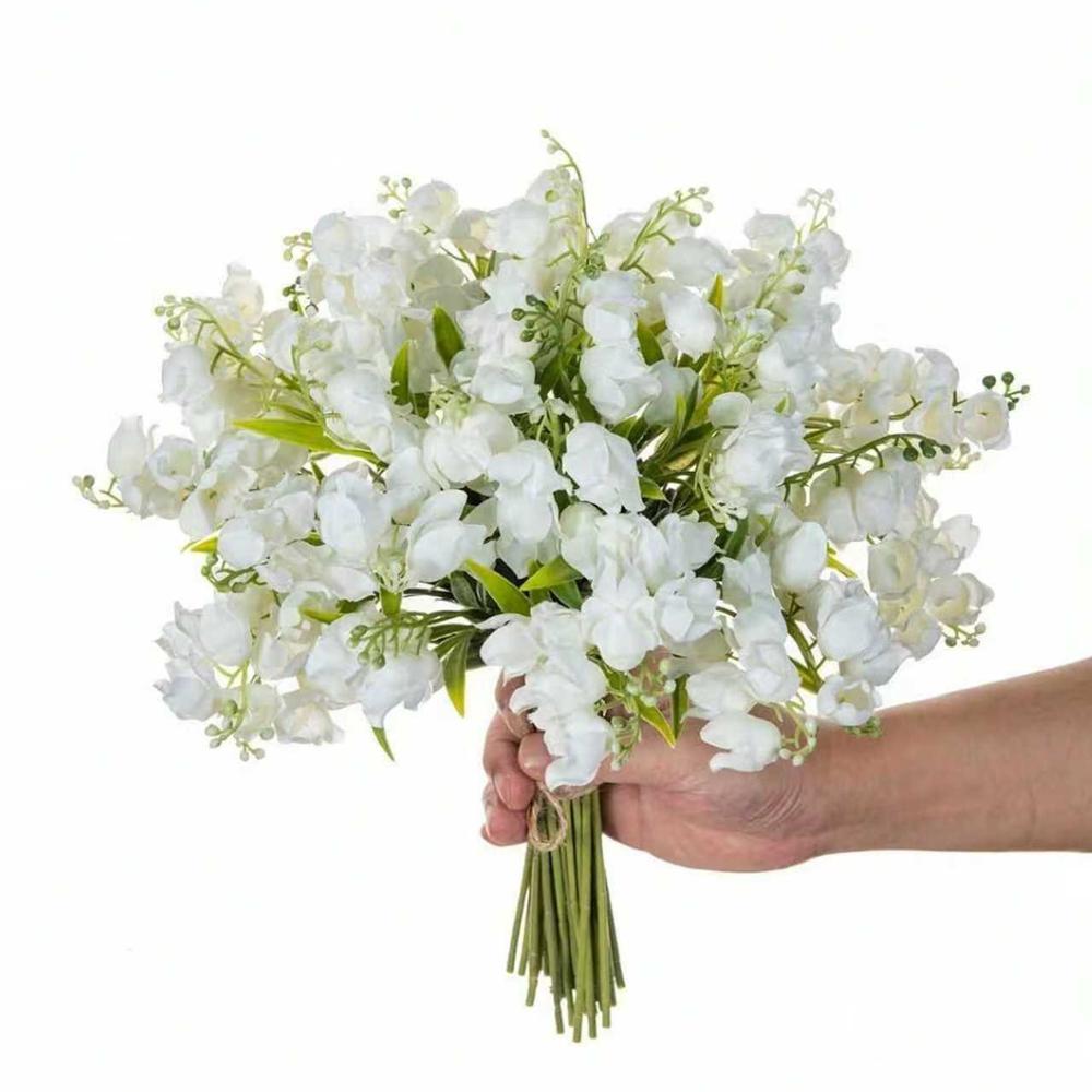 5/10Pcs Artificial Flowers Canterbury Bells Christmas Home Room Vase Table Decor Outdoor Garden Bonsai Festival Wedding Gift Box