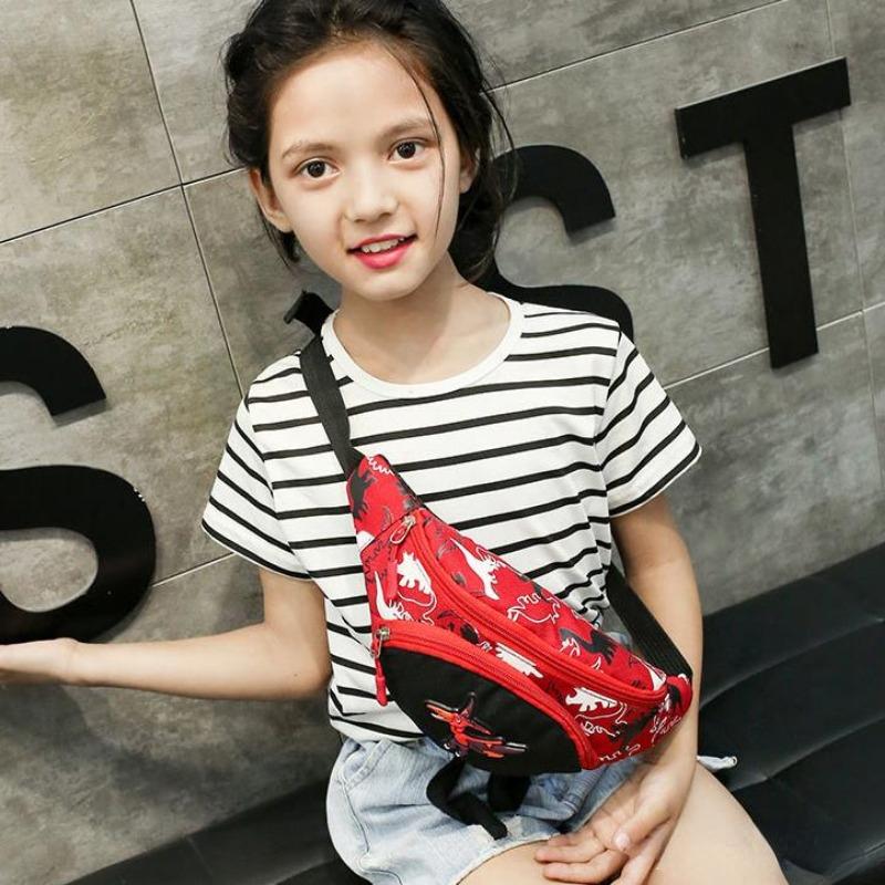 Милые сумки для хранения динозавров с героями мультфильмов для детей, наушники, сумка для денег, органайзер, модная нагрудная поясная сумка, детская поясная сумка