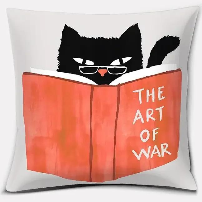 Colorful Abstract Series Double-Sided Printed Pillow Cover Short Plush Suitable Living Rooms Bedrooms Sofas Throw Cushion Cover
