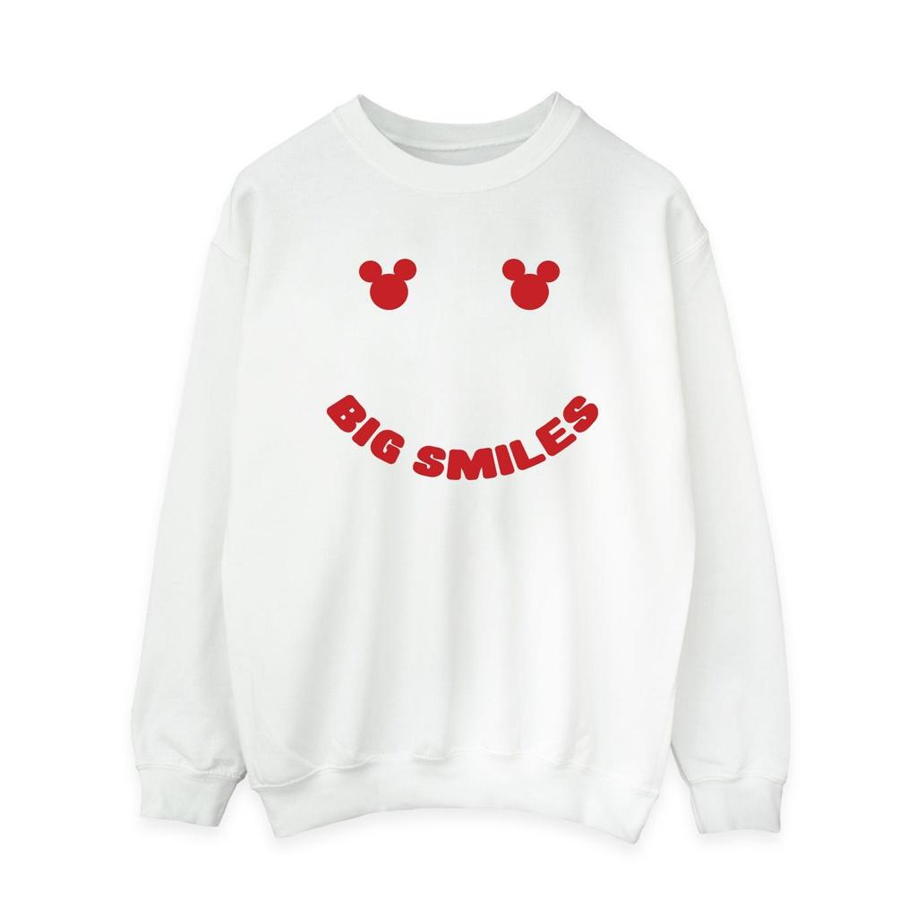Disney Womens/Ladies Mickey Mouse Big Smile Sweatshirt
