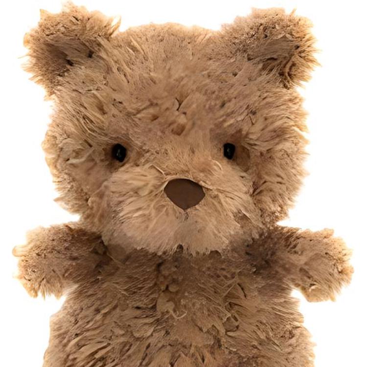 Jellycat Серия Медведи Животное Медведь Рельефная Кукла Коричневая Плюшевая Кукла Высотой 25 см