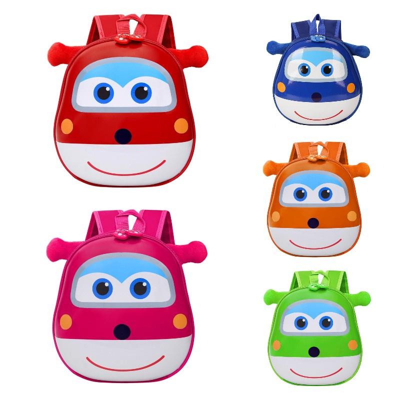 Cute Cartoon Animal Children's Backpack For Boys And Girls With Pvc Material And Reduced Load Functionality