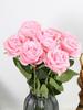 12 шт. Искусственные цветы Розы Массовый букет поддельных шелковых роз с длинным стеблем Искусственные розы Цветы для свадьбы Домашние вечерние украшения стола