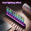 Автомобильная RGB-подсветка, реагирующая на звук, динамическая градиентная подсветка с управлением звуком, универсальная подсветка для вентиляционного отверстия, приборной панели, салона автомобиля, украшение для салона автомобиля, освещение салона автомобиля