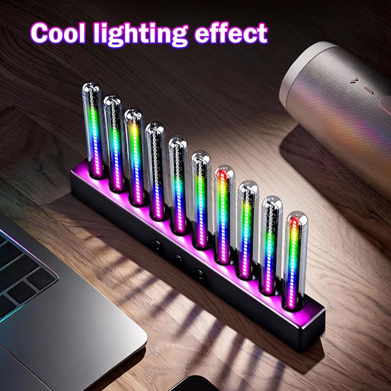 Автомобильная RGB-подсветка, реагирующая на звук, динамическая градиентная подсветка с управлением звуком, универсальная подсветка для вентиляционного отверстия, приборной панели, салона автомобиля, украшение для салона автомобиля, освещение салона автомобиля