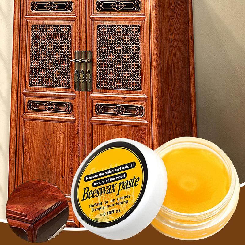 3g Пчелиный воск для ухода за деревянным полом Пчелиный воск для ухода за мебелью Полировка Водоотталкивающий и Предотвращающий растрескивание Осветляющий Для домашней мебели