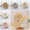 Sun Flower Bohemian Straw Hat Spring Summer Women's Sun Hat Ins Folding Straw Hats  Vacation