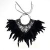 Polyester Lace Feathered Cover Charming Lace Embroidered Wrap Gothic Cloak  Dance Party