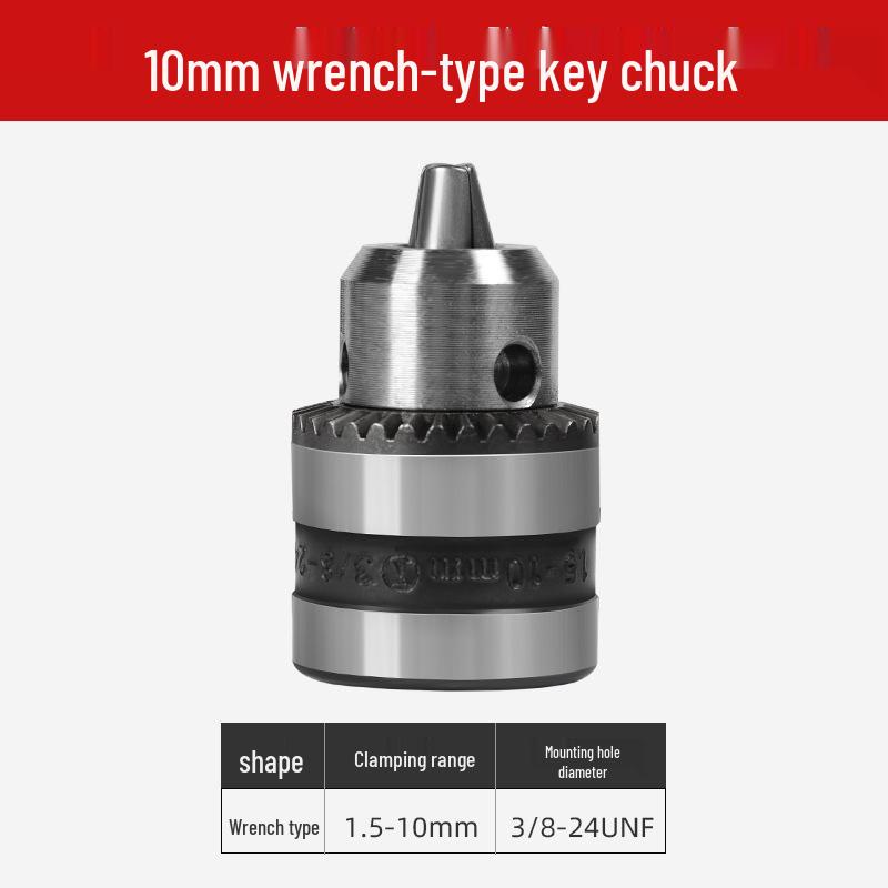 Self-Locking Electric Drill Chuck Adapter Kit - Ratchet Conversion, Lithium Compatible, Self-Tightening Accessories
