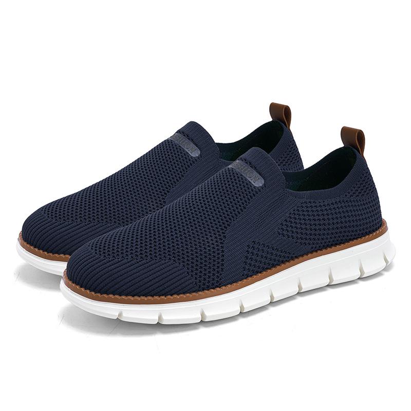 Big Size 39-48 Breathable Mesh Shoes Men Slip-On Flat Casual Sneakers Man Comfortable Lightweight Men's Loafers Zapatos Hombre